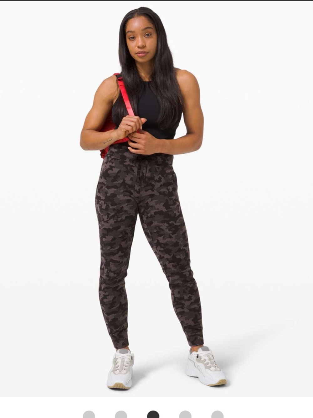 lululemon Ready to Rulu Heritage Camo Jacquard Jogger - Black, Lunar Rock Size 4